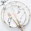 /product-detail/luxury-elegant-ceramic-dinnerware-hihg-quality-bone-china-god-rim-marble-porcelain-dinnerware-62008397140.html