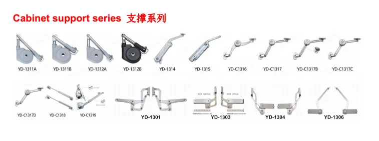 Bisagra De Soporte De Puerta De Armario Con Brazo Largo Abierto Hacia