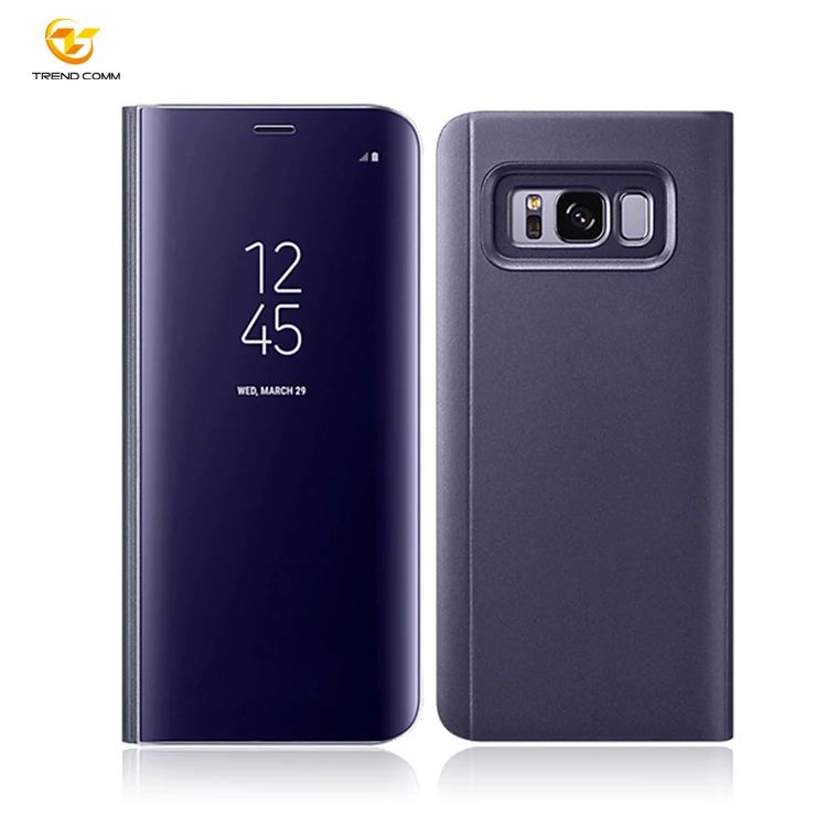 

Flip Electroplating PC Mirror phone Case for samsung galaxy s8