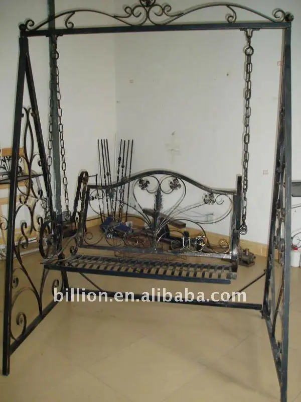 Outdoor Decoration Garden Wrought Iron Swing Buy Garden Wrought Iron Swing Outdoor Round Swing Wrought Iron Patio Swing Product On Alibaba Com