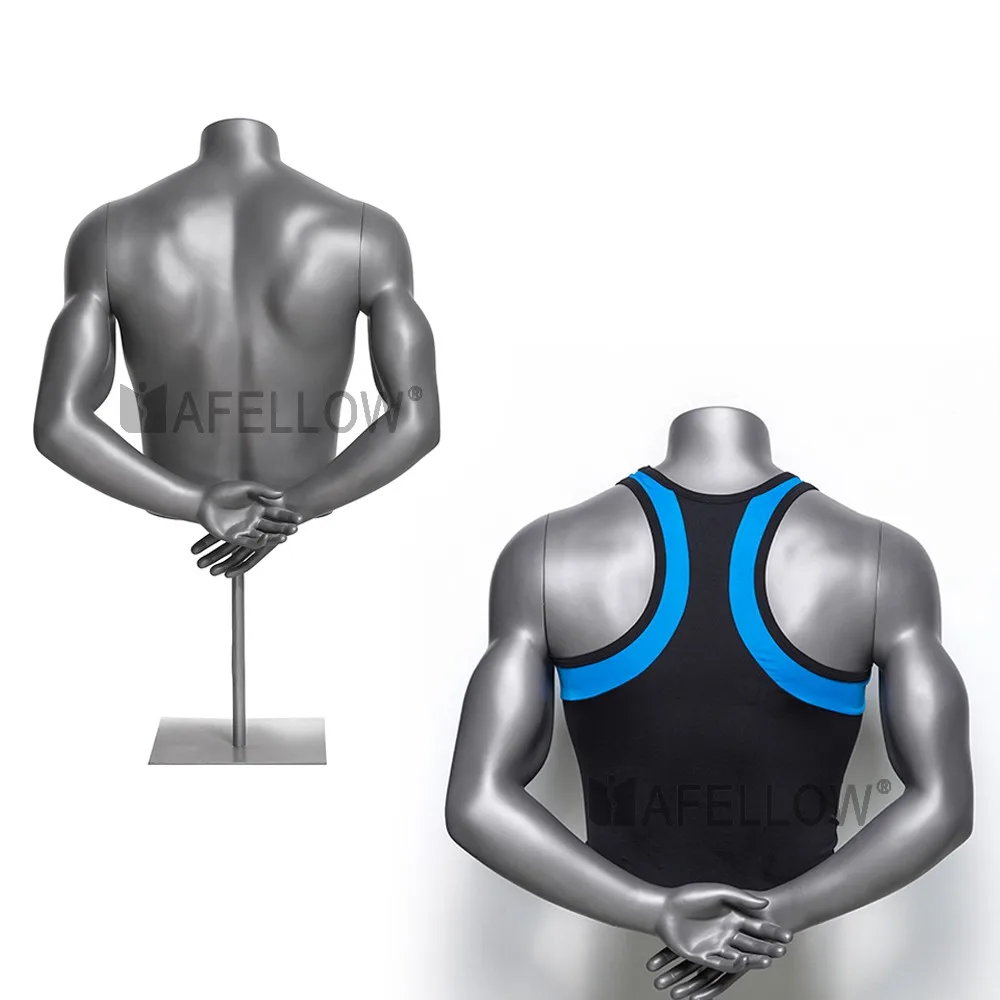 Sporting man half body mannequin Big muscular torso headless HEF-10|  Alibaba.com