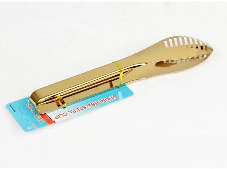 Wholesale Gold Stainless Steel Food Serving Tongs Bread Tong Buy