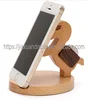 wood horse design cell phone display stand, iphone case with 8 icons holder, ipad displays stand