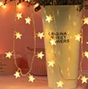 ramadan Window Curtain christmas LED warm white color String Light battery christmas led string light