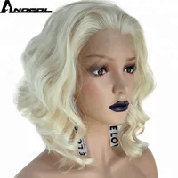 

Anogol Wholesale Price Synthetic 613 Lace Front Wig