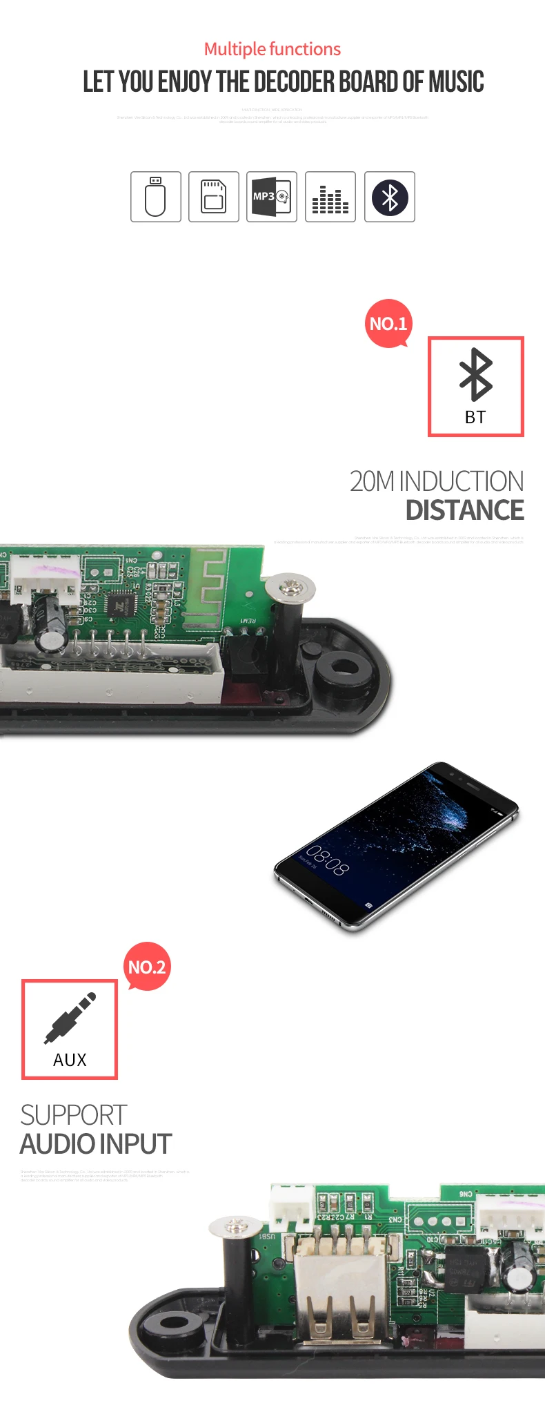 Best Selling Bluetooth Mp3 Player Circuit Board Pcba Buy Mp3 Player