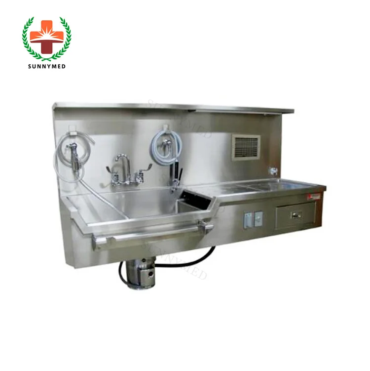 SYJPZ-1 Mortuary equipment morgue autopsy station Rustproof stainless mortuary equipment dissecting autopsy table