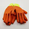 High speed black knitted gloves pvc winter working gloves cotton yarn for gloves