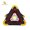 Outdoor Camping Solar/USB Rechargeable Road Flares Emergency Lights COB Warning Light with Power Ban LED Work Light