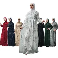 

Hijab Abaya Femme Dubai Moroccan Turkish Turkey Women Bandage Muslim Dress Bangladesh Kaftan Islamic Clothing Caftan Black White