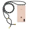 New Arrival Airbag Transparent Soft TPU Cell Phone Case With Long Lanyard Necklace Shoulder Neck Strap Rope Cord for iPhone
