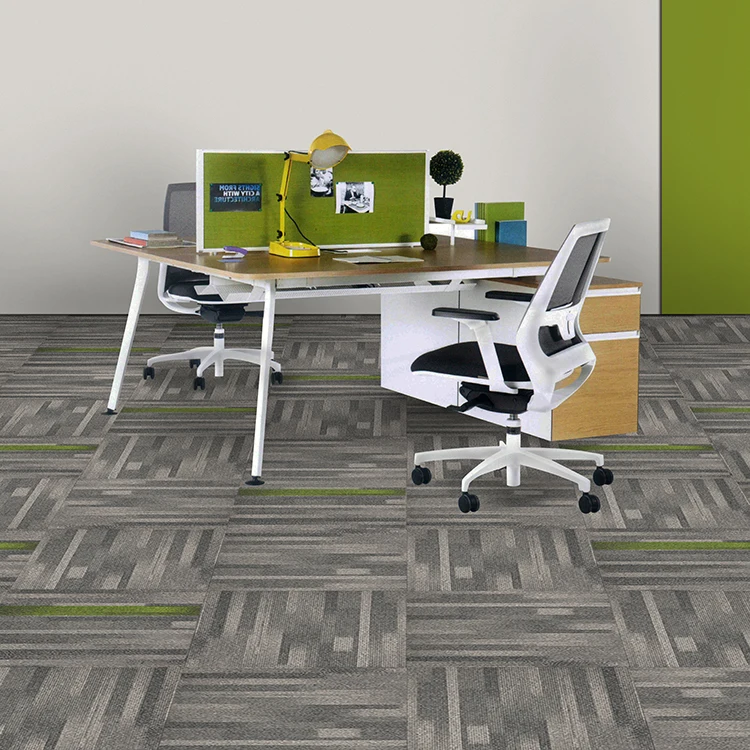 2019 Classical Design Commercial Using PP Material PVC Backing Carpet Tiles 100x100