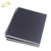 Wholesales Nice Quality Cheap Customized Notebook Hardcover Promotion Black Printing Spiral Paper Notebook