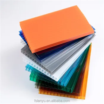 colored large plastic polycarbonate roof sheets/ 10mm