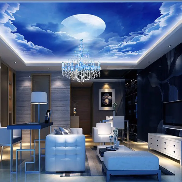 Cool And Bright Interior Design Exterior Wall Murals Starry Night