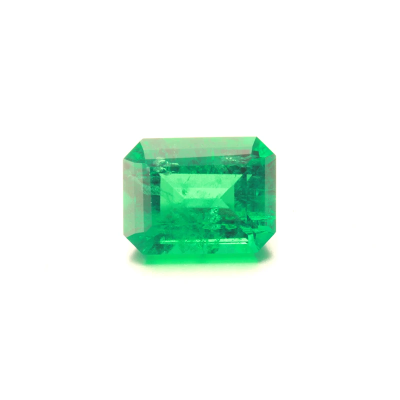 Starsgem wholesale Zambian emerald VVS Grade 8*6mm 1.48 carat Octagon Emerald for jewelry rings
