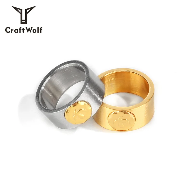 

Craft Wolf New Model Matte Fashion Jewelry 316L Stainless Steel Men Eagle Ring, Gold, old silver, steel