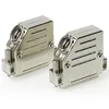 DB25 Plug Connector Parallel Printer Plug 45 Degrees Oblique Cable Hole Metal Shell Head Male To Female D-SUB Degrees Of