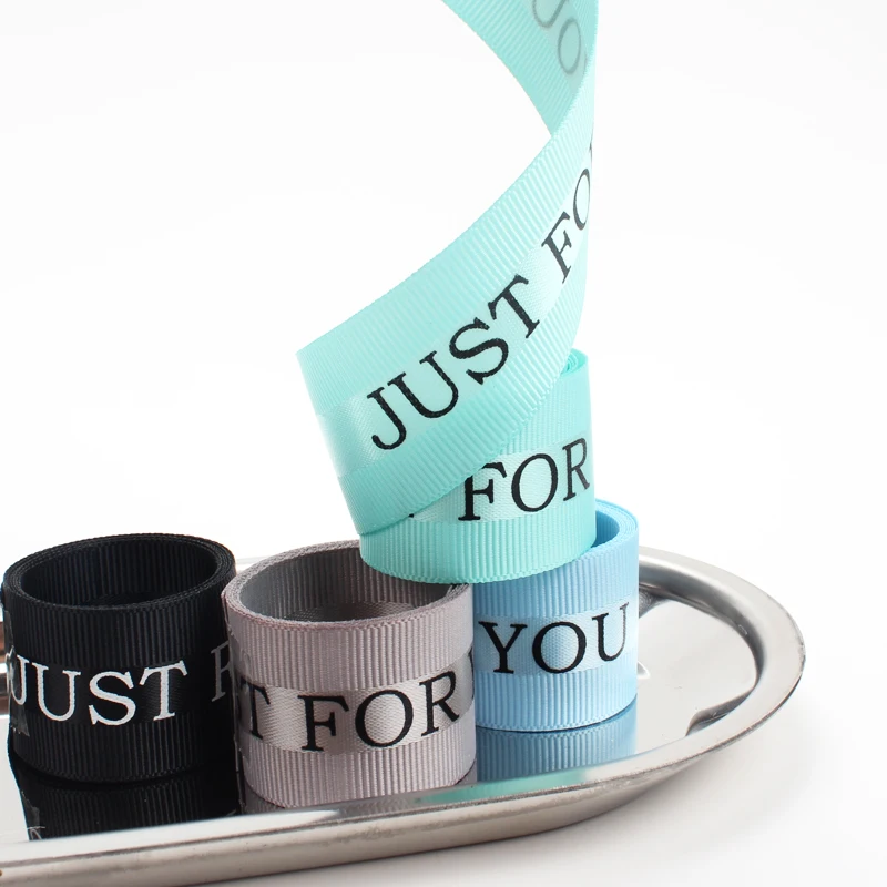 
New Arrival 1 Inch 25mm Satin Faced Printed Grosgrain Edged Ribbon 
