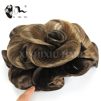 Fashion Style Black Synthetic Fake Hair Bun Extension Buy Fake