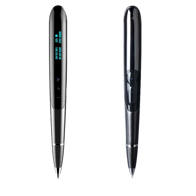

20 Hours Continuously Recording Voice Activated Pen Audio recorder with Password security 8G Memory