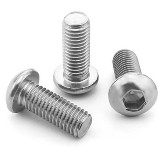 
ISO7380 half round screw pan head socket cap screw 