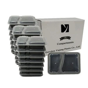 Amazon meal prep container 2-compartment takeaway food containers