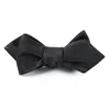 OEM Small Order Handmade Mens Wholesale Custom Design 100% Silk Jacquard Woven Tie Bow