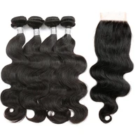 

Best Selling Brazilian Human virgin hair bundles plus closure