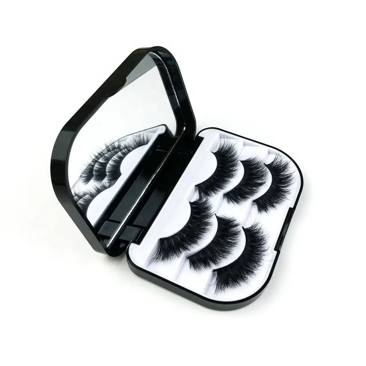 

lash manufacturer 3d false eyelashes faux mink lashes private label, Black