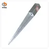 49x49x650mm Fence Post Metal Ground Screws Square Steel Plate Earth Anchor
