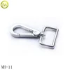 Shiny silver clasps trigger clips wholesale solid metal clip swivel snap buckle