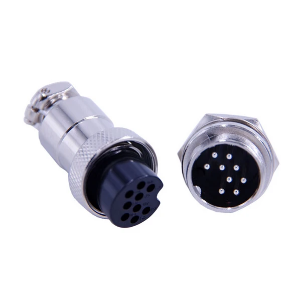 Gx19 Gx20 Wire Panel Connector 9 Pin Male Female Aviation Plug Gx ...