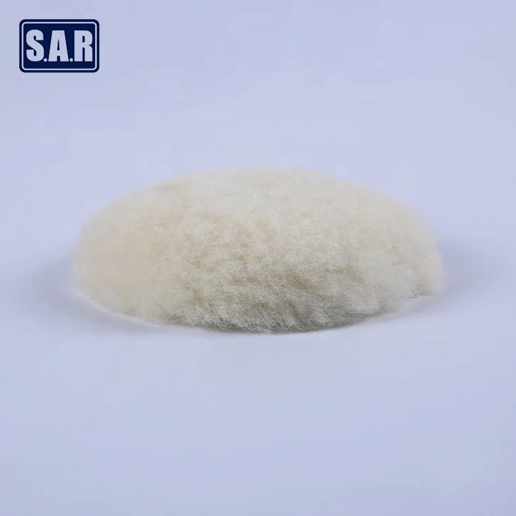 
dust free wool sanding pad car polish compound cutting wool buffing pad 