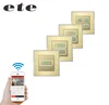 1gang 2gang 3gang wireless smart zigbee wall smart switch via Android and IOS phone
