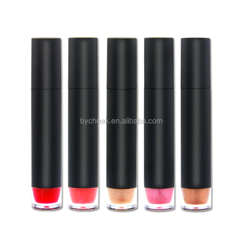 

Oem waterproof private label long lasting 5 colors liquid lipgloss lip gloss jelly lipgloss lipstick no logo