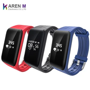 2019 Cheap 8$ Waterproof Sports watch K1 continuous heart rate monitor Smart Bracelet Fitness Tracker Karen M smartwatch