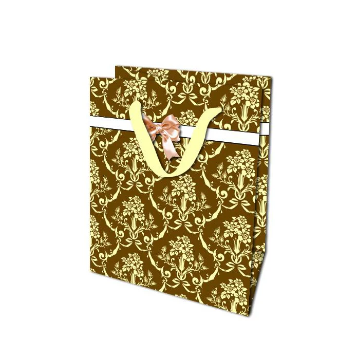 Luxury Durable Custom Logo Printed Wedding Party Handle Paper Gift Bags For Christmas Gift Packaging