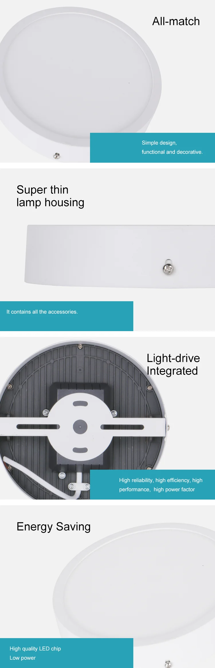 Wholesale high power led panel downlight