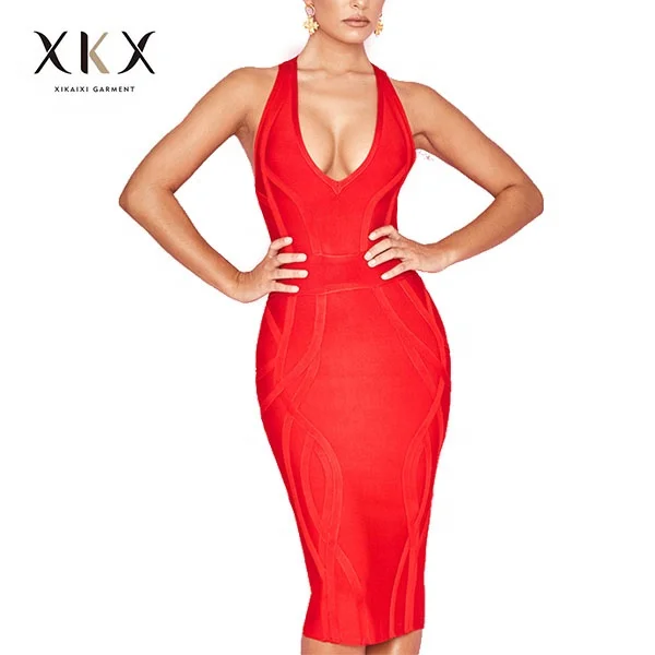 

Bandage dress 2019 women sexy bodycon dress backless for wholesale