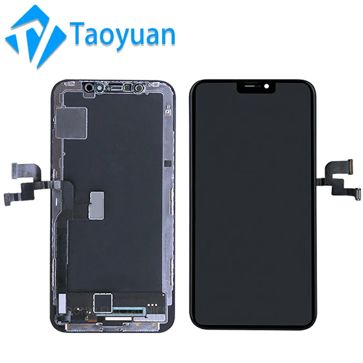 LCD display screen for iphone xs mr max black glass, for apple iphone xs oled lcd screen replacement set