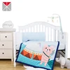 Cartoon bear printing baby cot set breathable cheap baby boy crib bedding sets