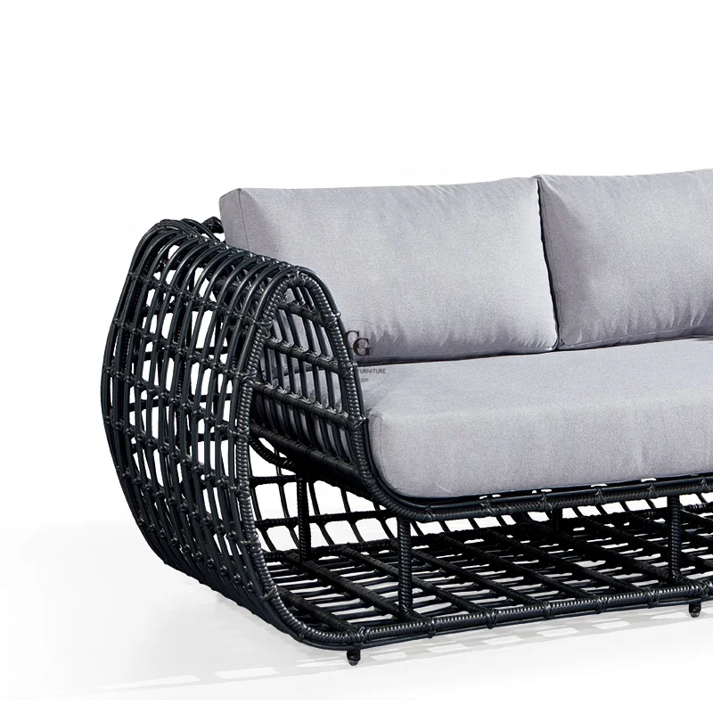 Metal Outdoor Furniture Aluminium Rattan Furniture Living Room Outdoor
