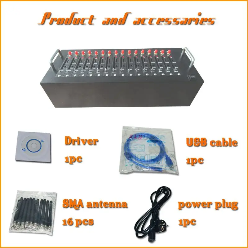 16ports gsm modem accessaries