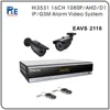 2015 protection equipment! 1080P 16CH monitoring TCP/IP smart home security hybrid alamr dvr