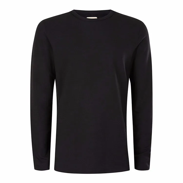 Custom Blank Black T Shirt 100% Cotton Long Sleeve T-shirt - Buy Custom ...