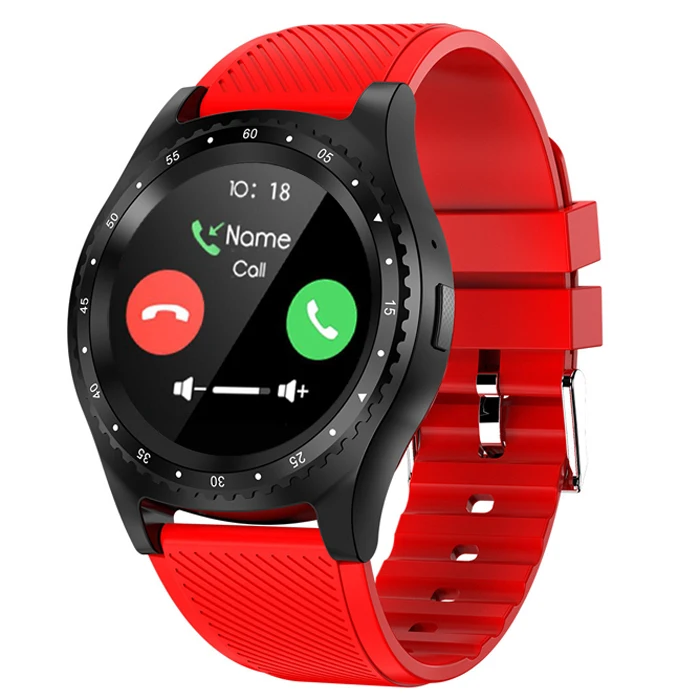 

New design round screen Sport Smart Watch 2019, Black/white/red