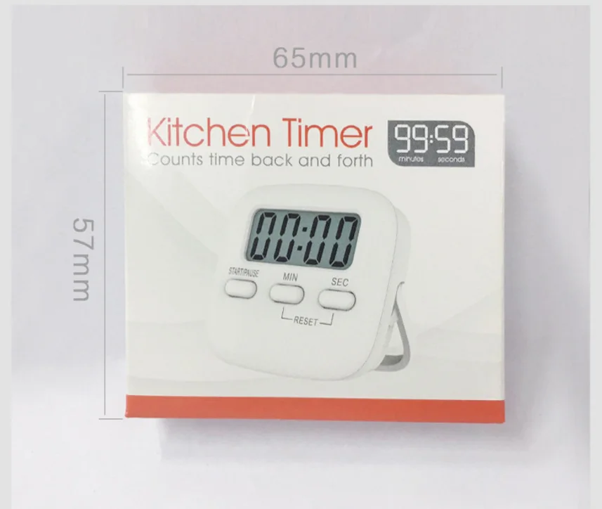 Digital Kitchen Fridge Clock With Big Digits,Loud Alarm,Stand