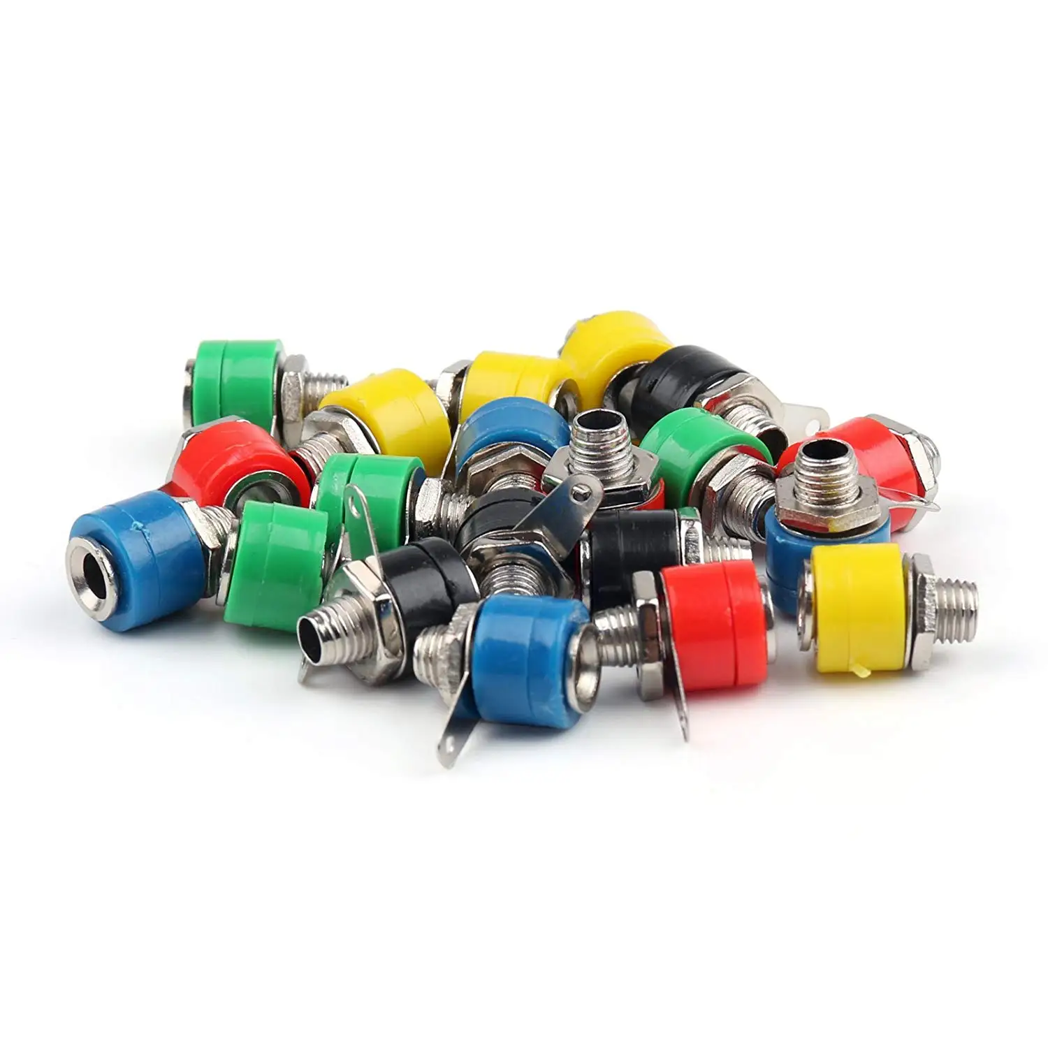 Areyourshop 20 Pcs 4mm Banana Socket Jack For Banana Plug Connector