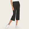 Fashion slim-fit solid ribbed knit cropped women trousers for young lady